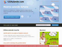 Tablet Screenshot of 123aziende.com